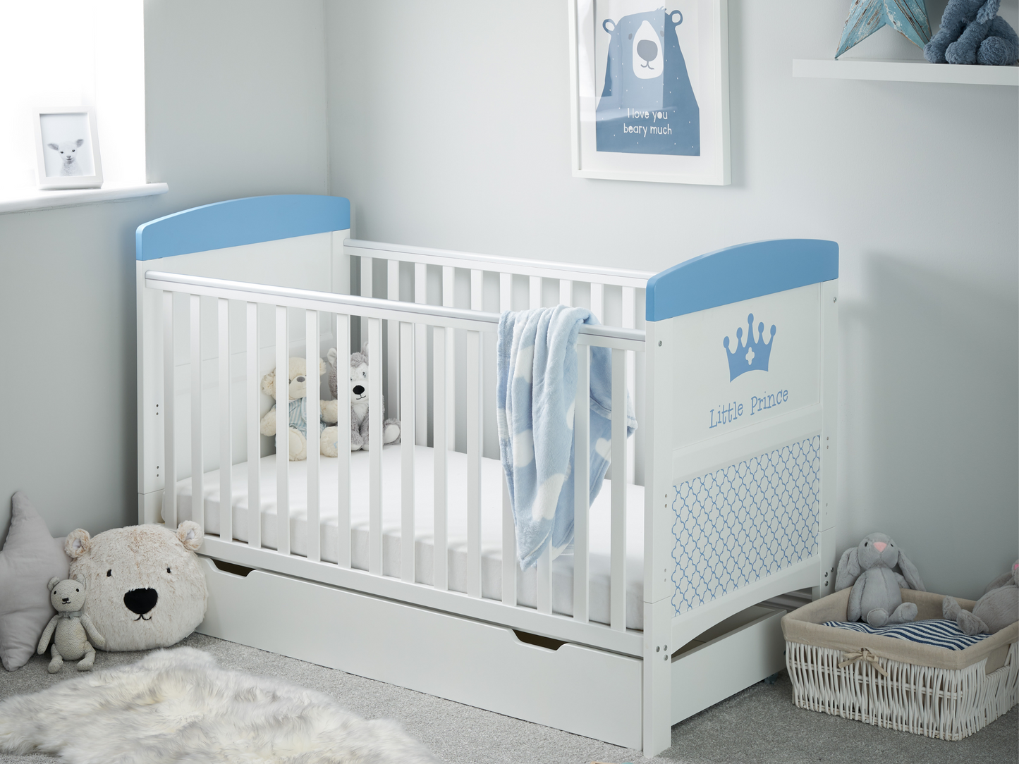 Obaby Grace Inspire Cot Bed - Little Prince 140 x 70