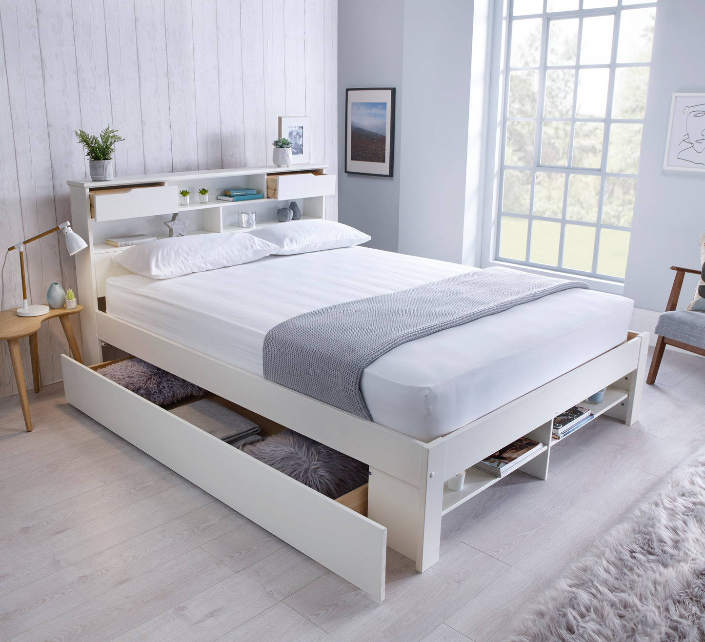 Fabio White Wooden Drawer Only