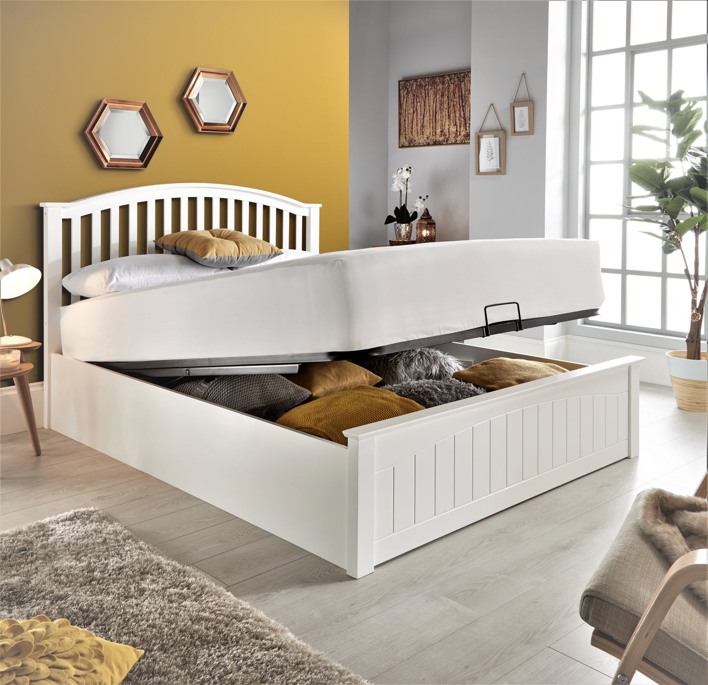 Bedmaster Grayson Wooden Ottoman Bed