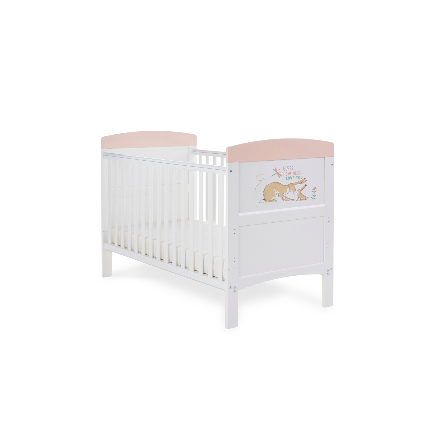 Obaby Grace Inspire Cot Bed - Guess - I Can Hop 140 x 70