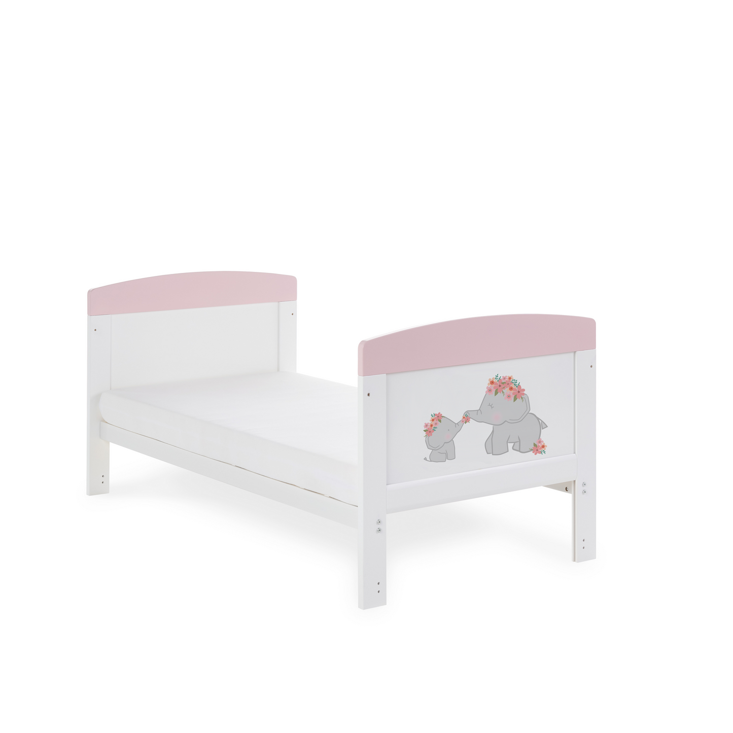 Obaby Grace Inspire Cot Bed - Me & Mini Me Elephants 140 x 70