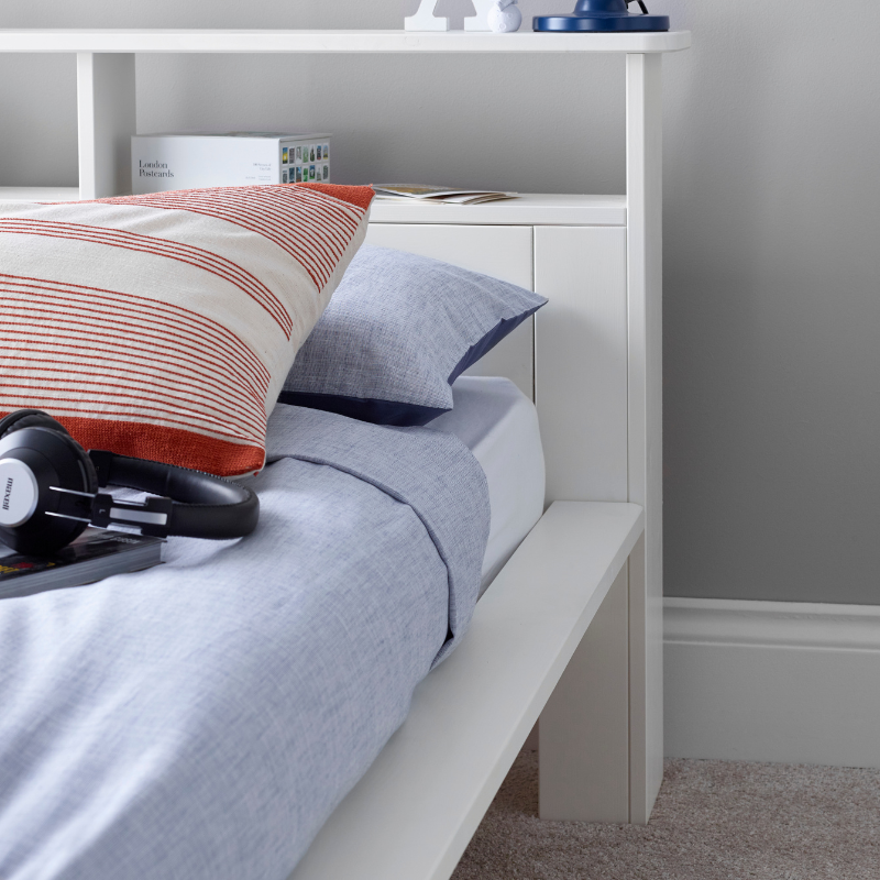 Bedmaster Fraser White Wooden Storage Bed