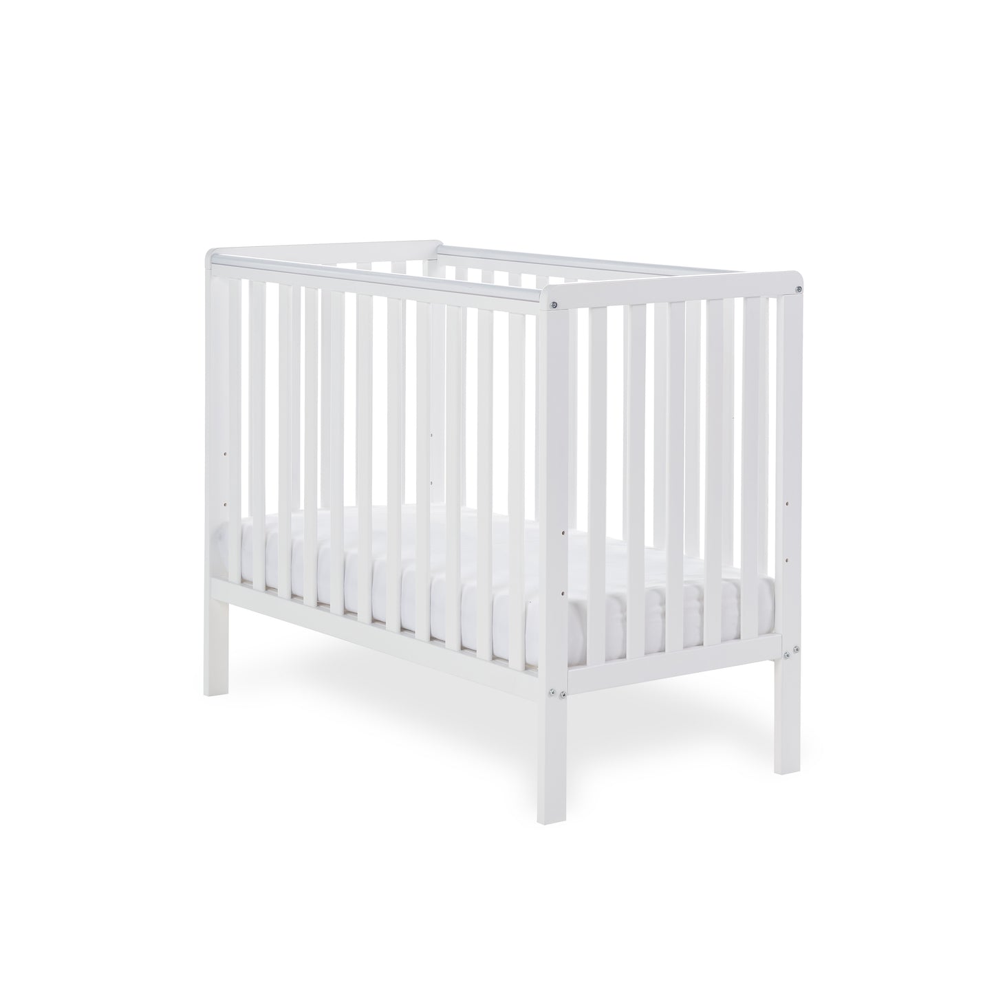 Obaby Bantam Space Saver Cot - White 100 x 50