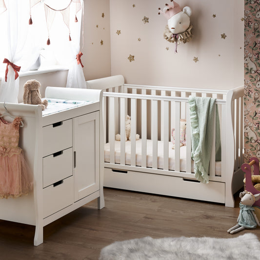 Obaby Stamford Mini 2 Piece Room Set - White 120 x 60