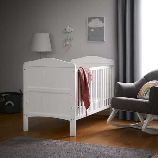 Obaby Whitby Cot Bed - White 140 x 70