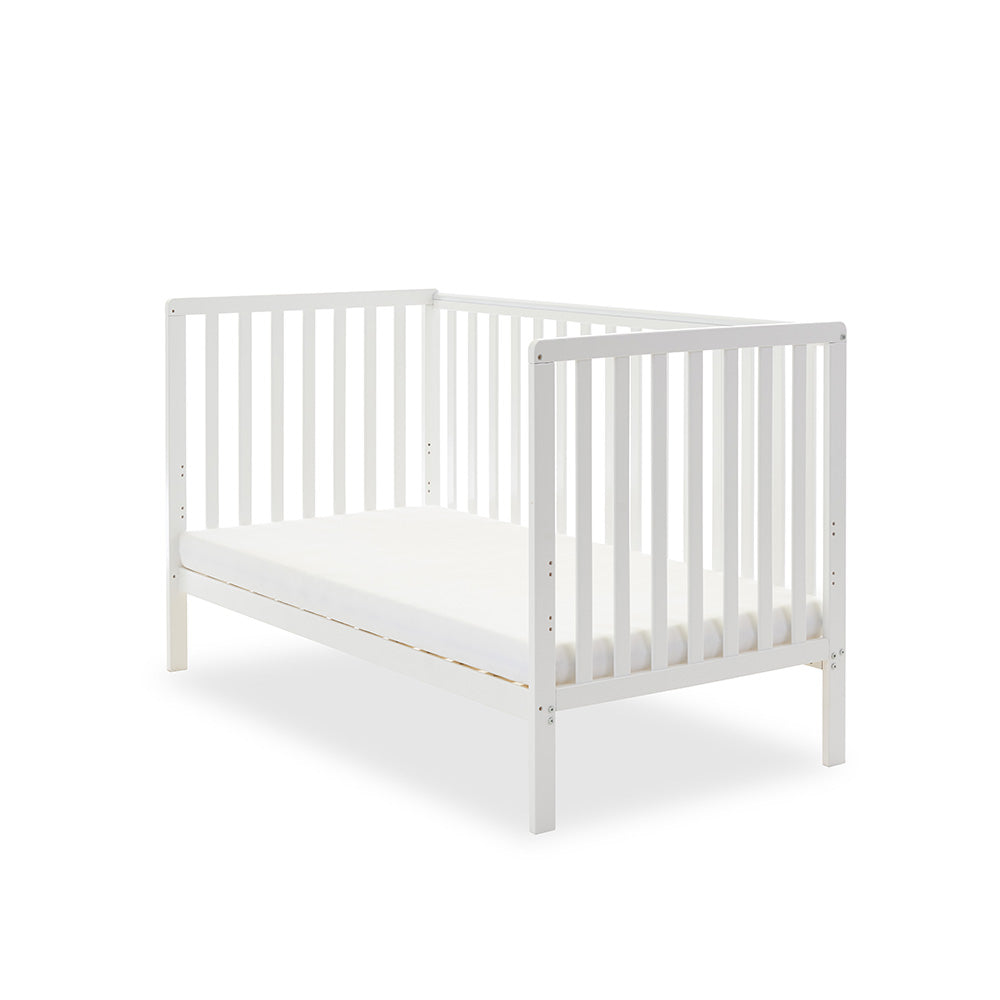 Obaby Bantam Cot Bed - White 140 x 70