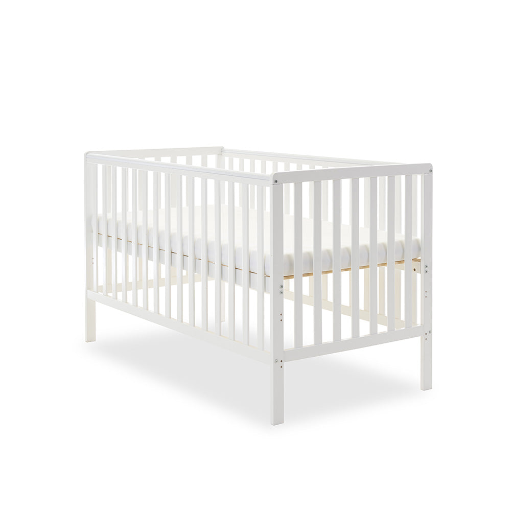 Obaby Bantam Cot Bed - White 140 x 70