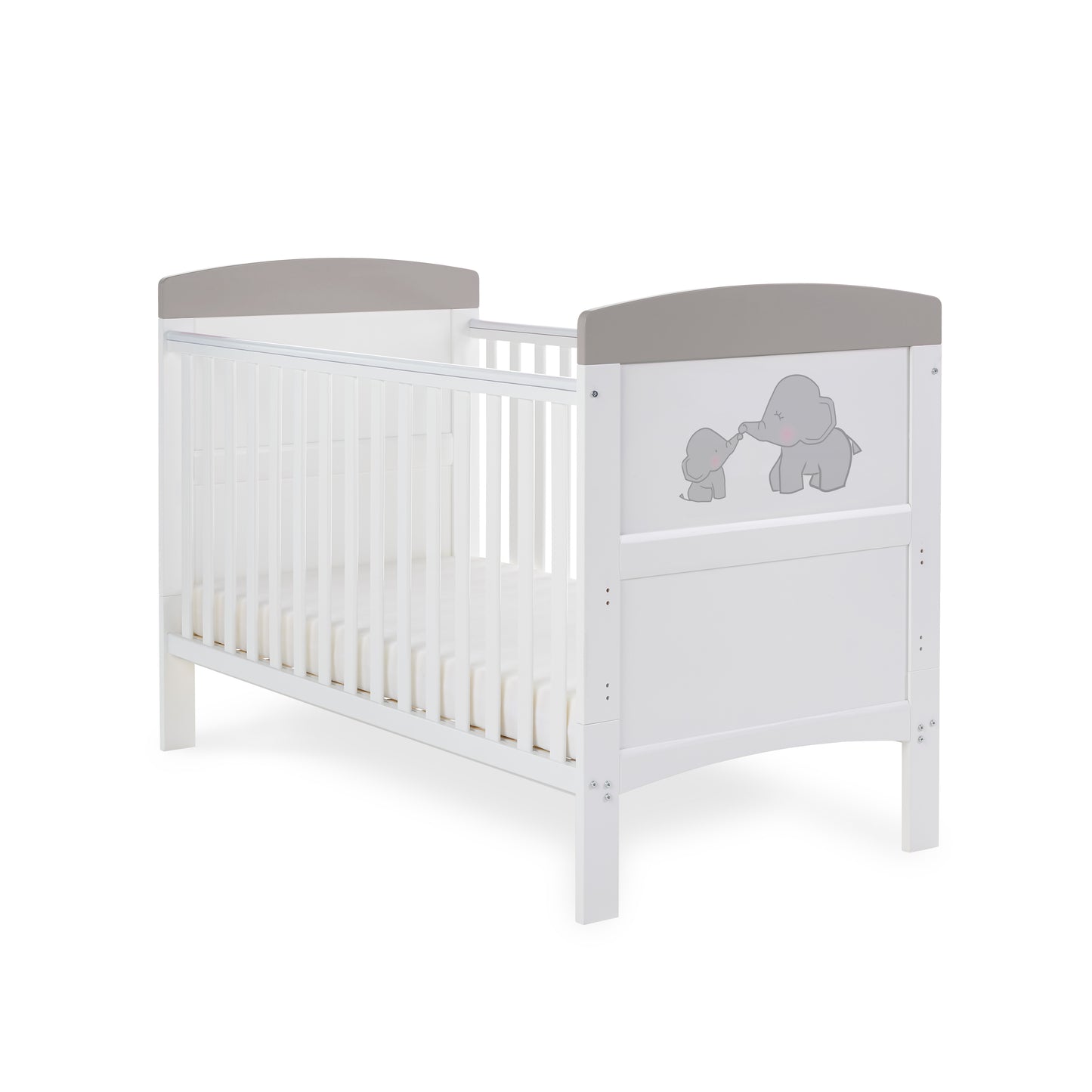 Obaby Grace Inspire Cot Bed - Me & Mini Me Elephants 140 x 70