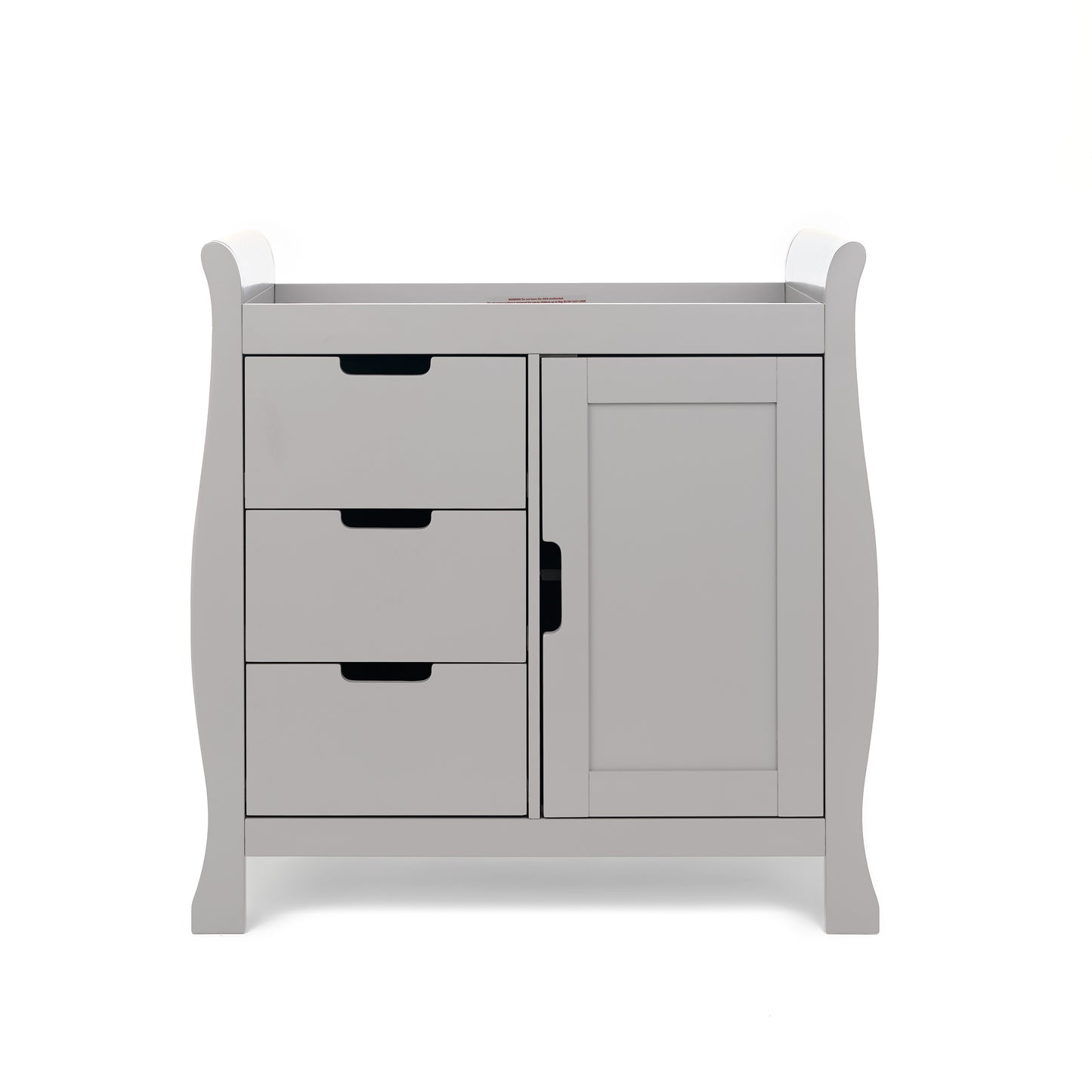 Obaby Stamford Classic Sleigh 5 Piece Room Set - Warm Grey 140 x 70