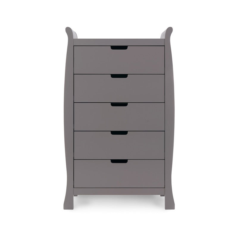 Obaby Stamford Luxe Sleigh 4 Piece Room Set - Taupe Grey 140 x 70