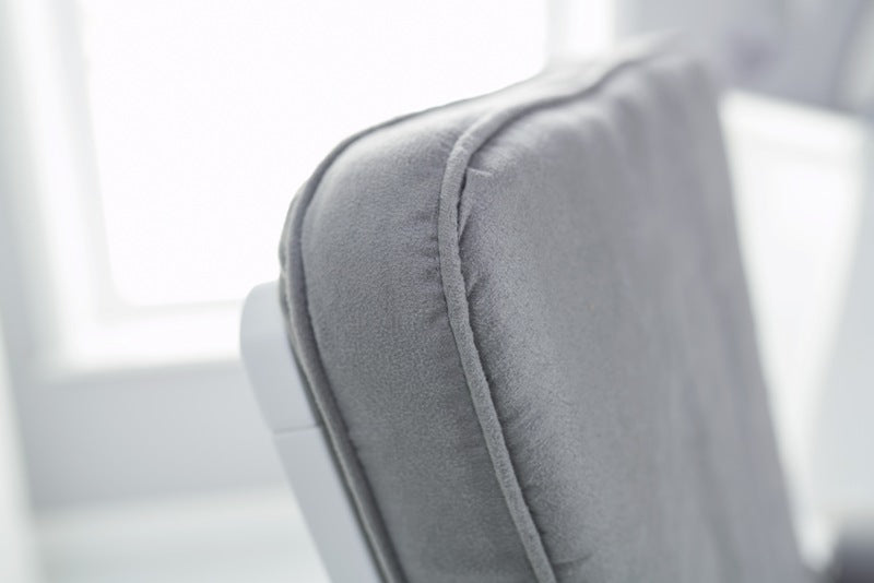 Obaby Deluxe Reclining Glider Chair & Stool - Grey