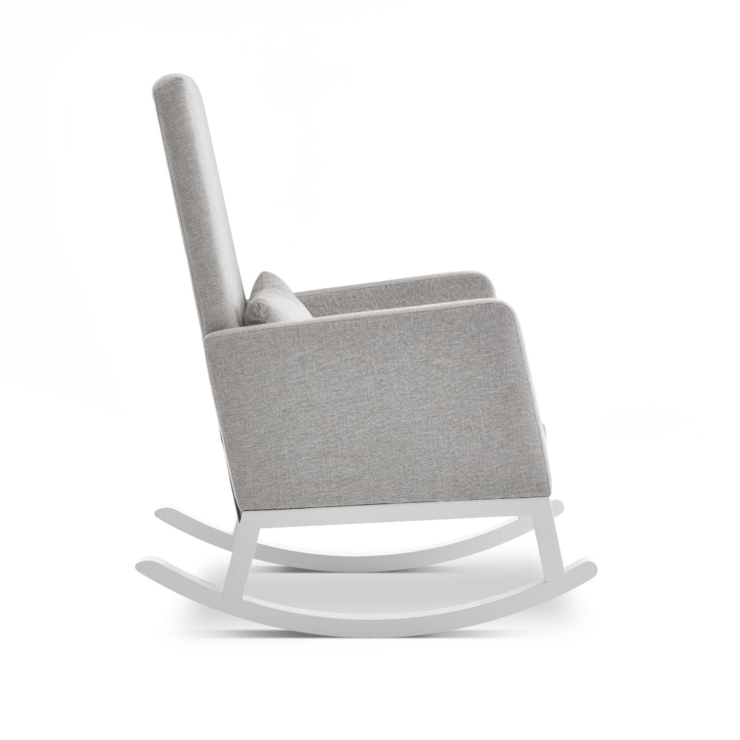 Obaby High Back Rocking Chair - Silver/Stone