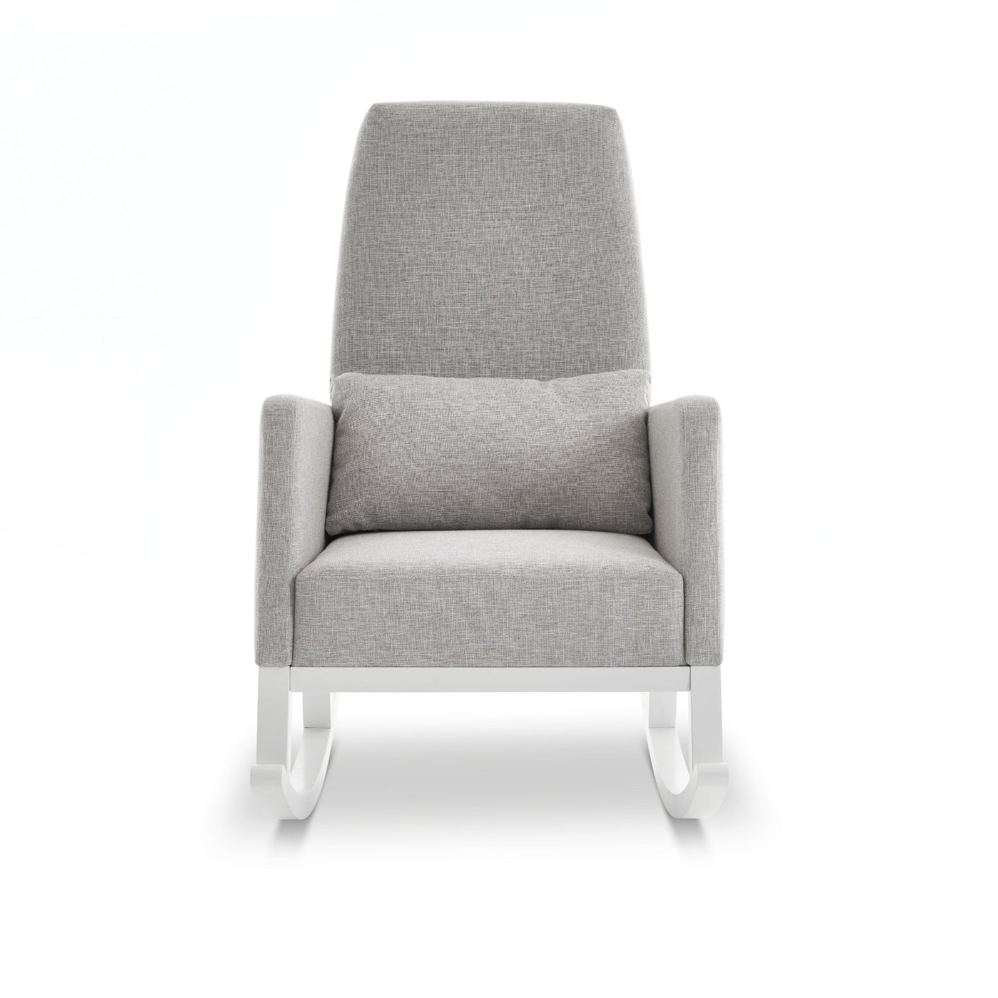 Obaby High Back Rocking Chair - Silver/Stone