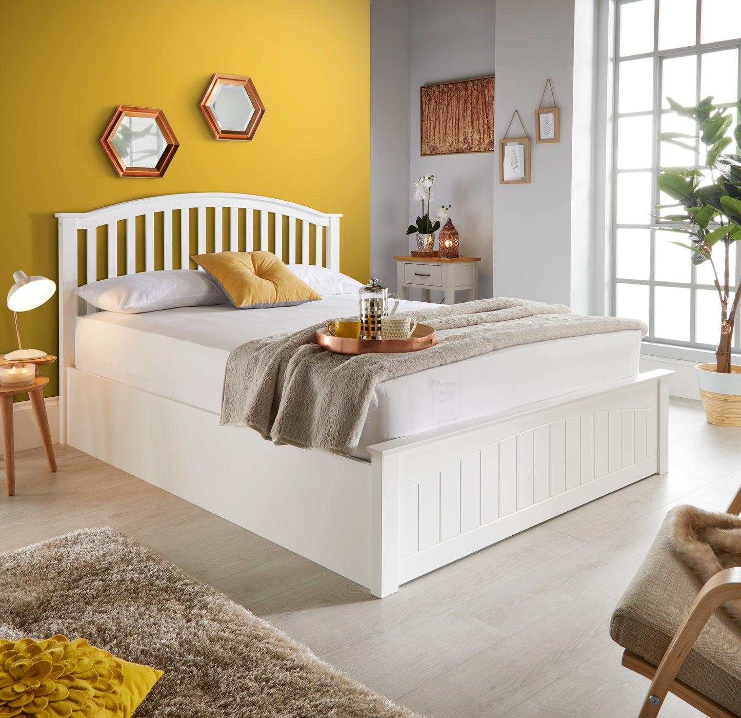 Bedmaster Grayson Wooden Ottoman Bed