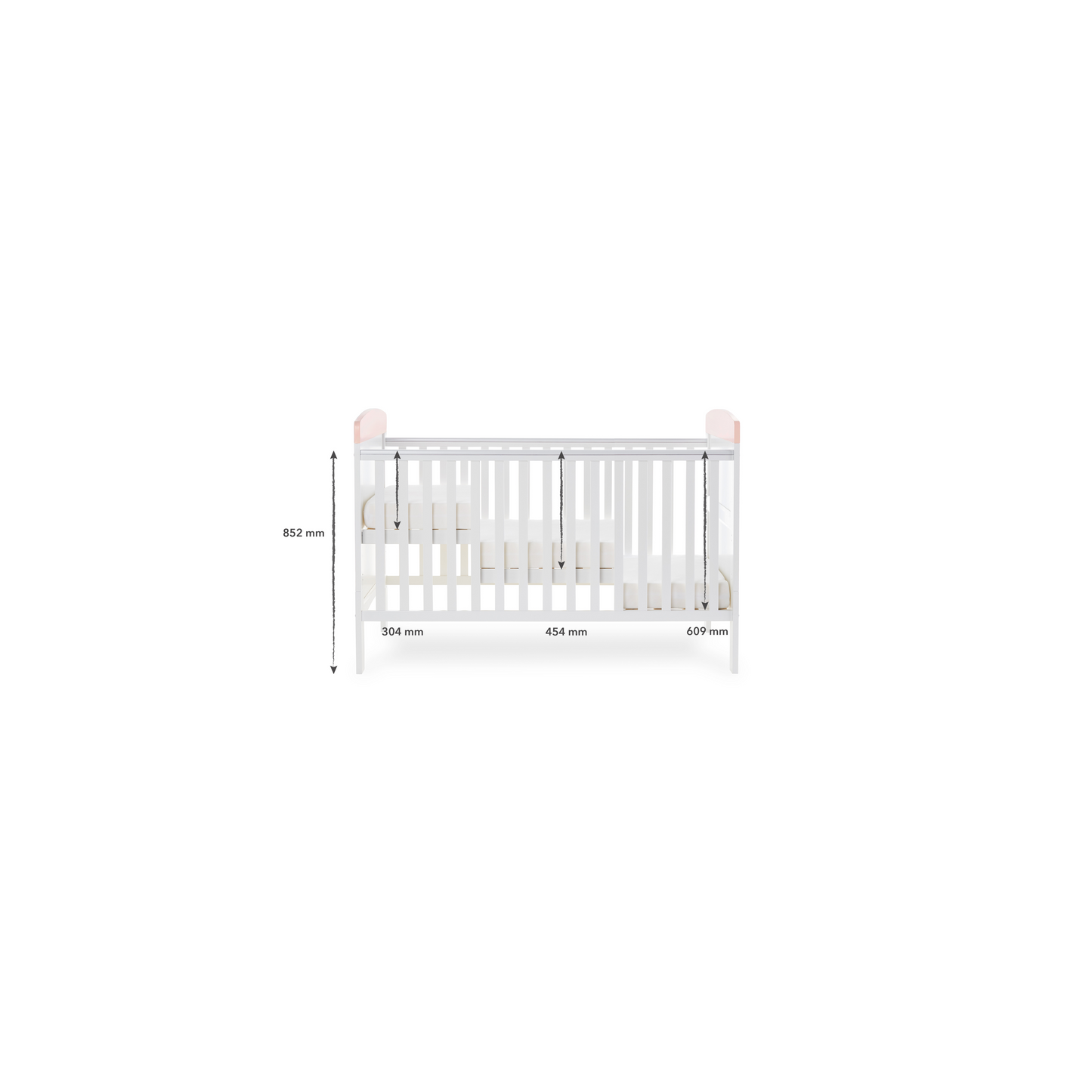 Obaby Grace Inspire Cot Bed - Guess - I Can Hop 140 x 70