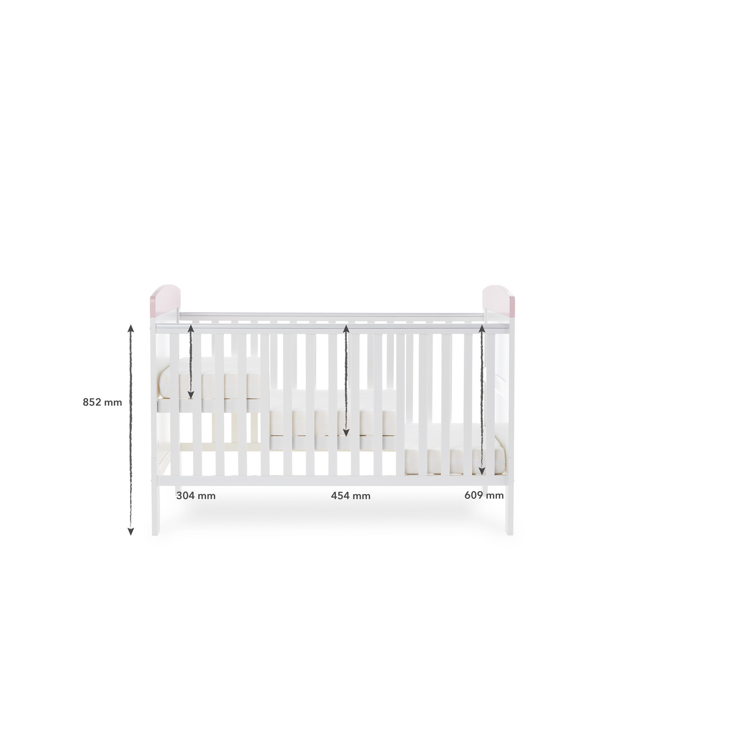 Obaby Grace Inspire Cot Bed - Me & Mini Me Elephants 140 x 70