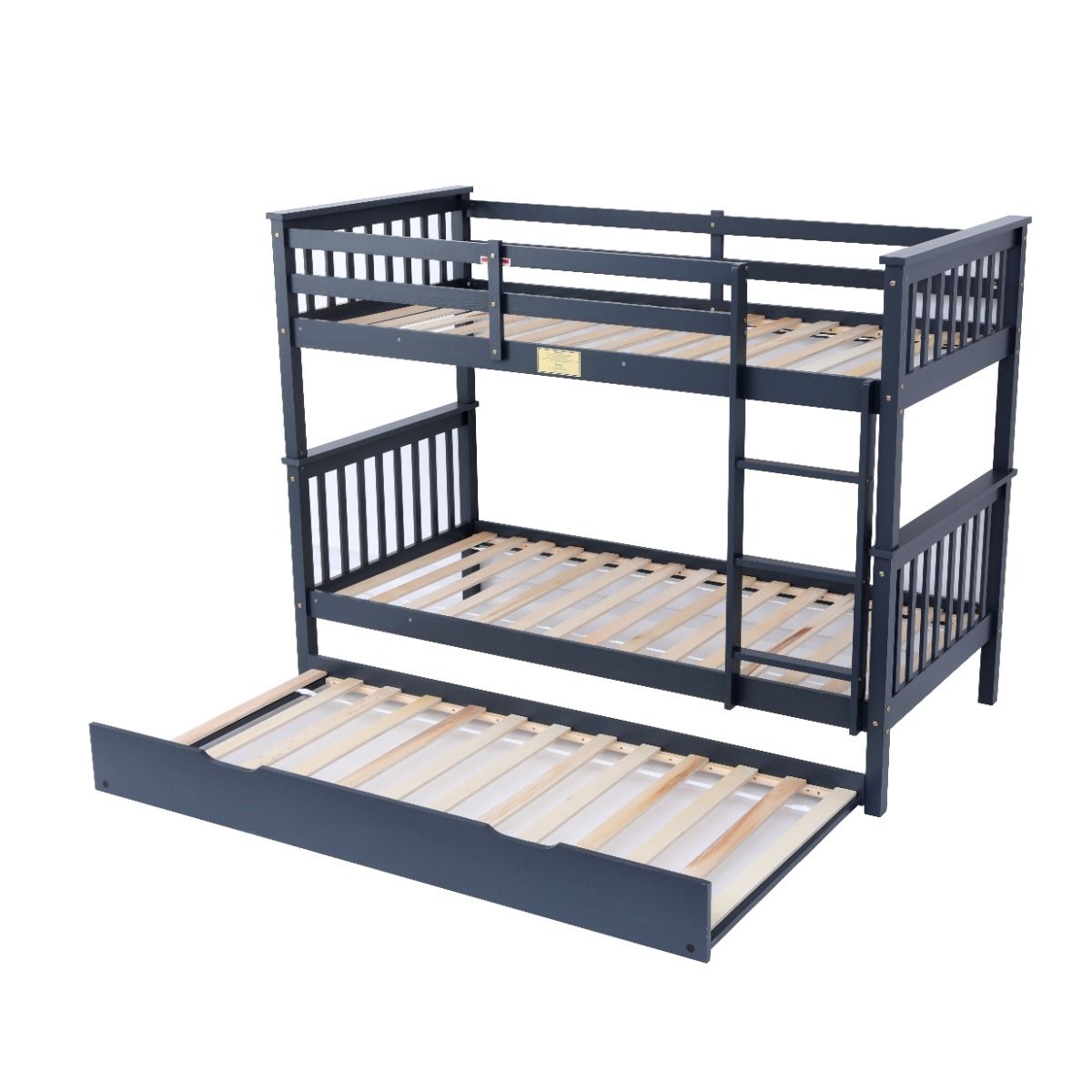Flair Wooden Zoom Detachable Bunk Bed with Trundle