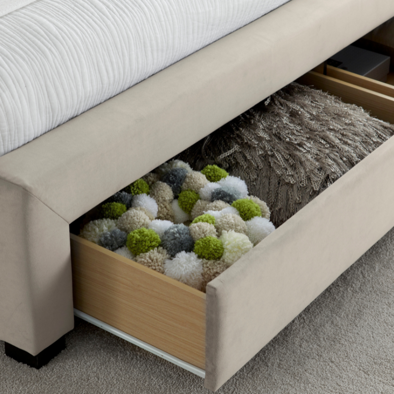 Bedmaster Newton Velvet 4 Drawer Storage Bed