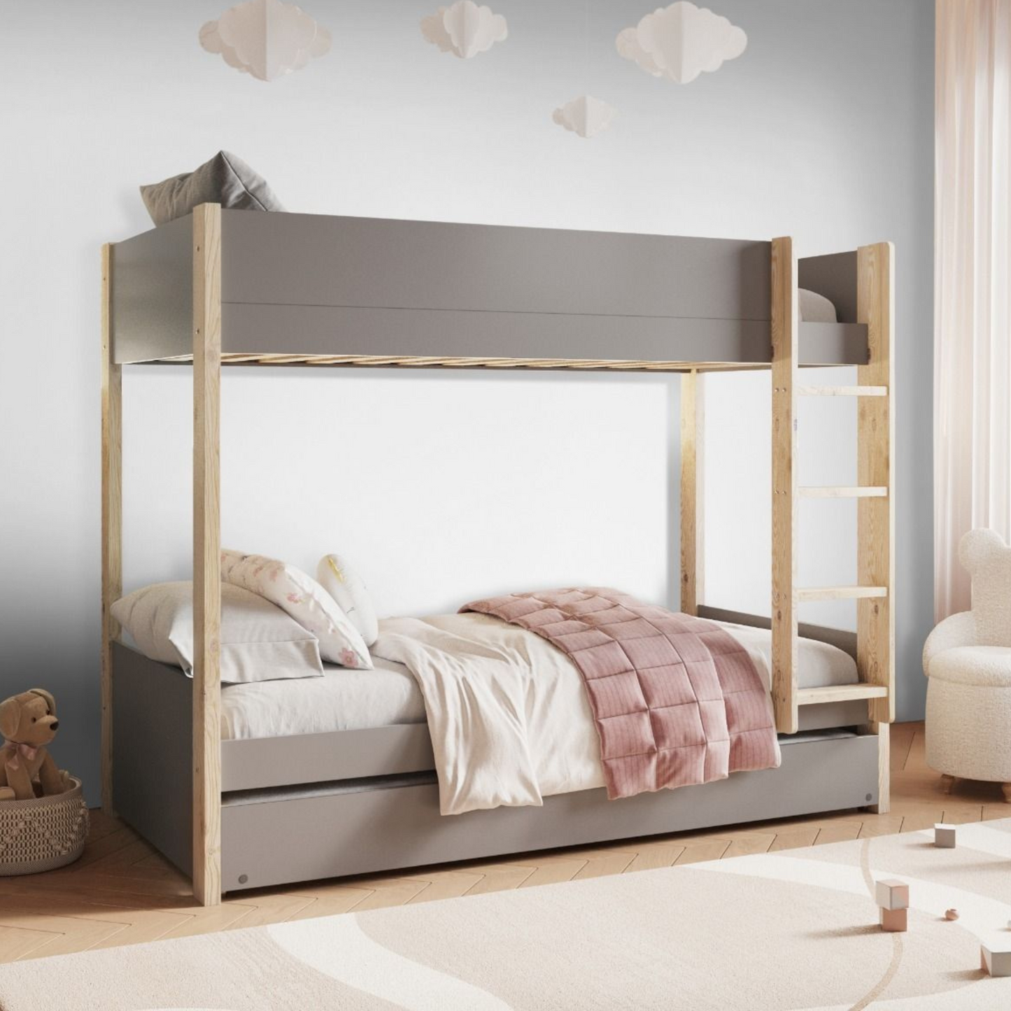 Noomi Tipo Bunk Bed whit optional trundle (FSC-CERTIFIED)
