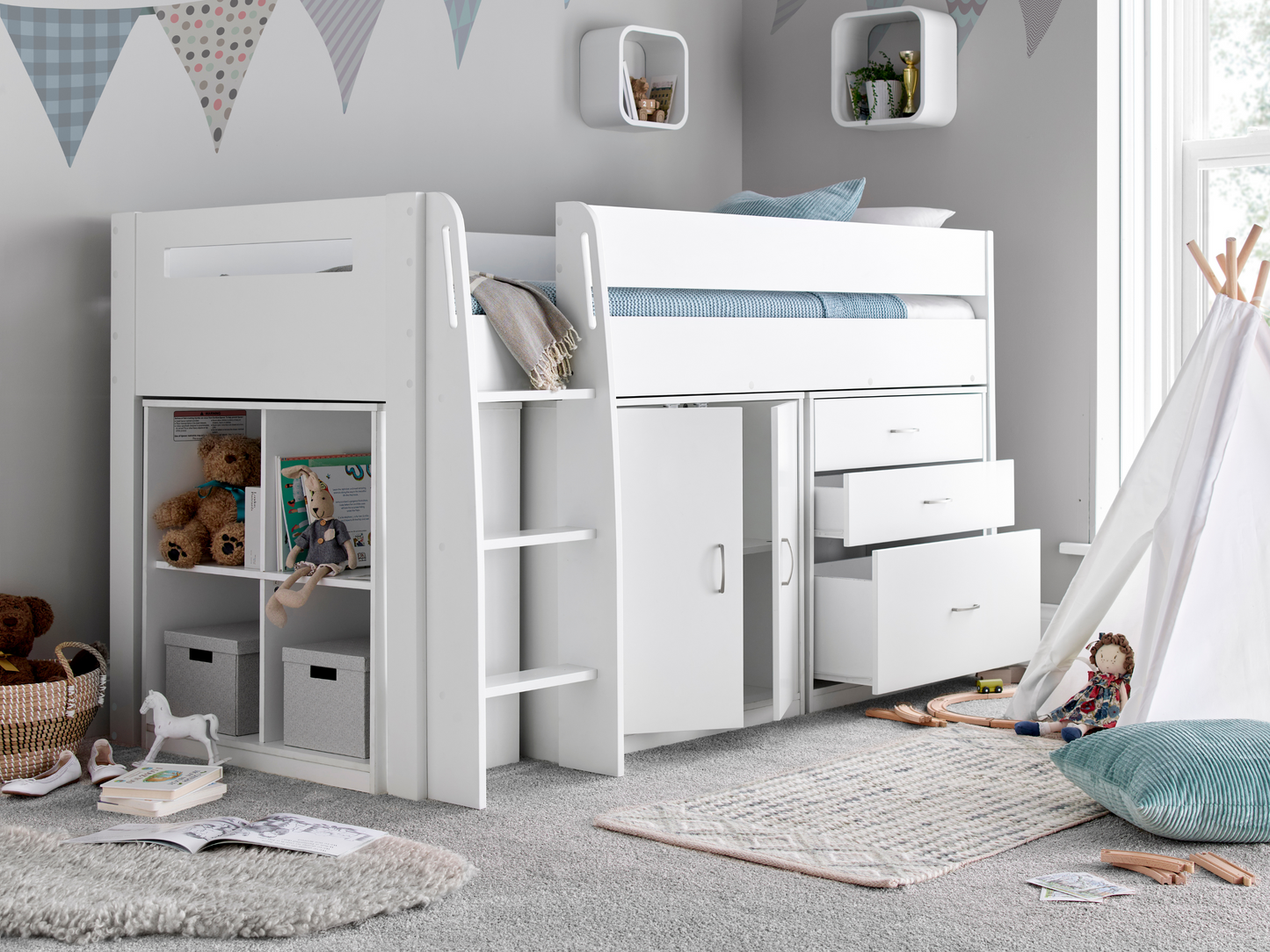Bedmaster Lacy Storage Mid Sleeper