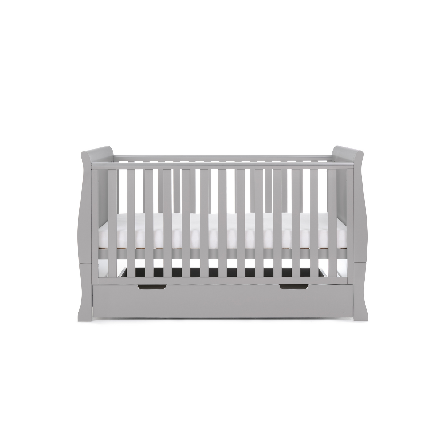 Obaby Stamford Classic Sleigh 5 Piece Room Set - Warm Grey 140 x 70