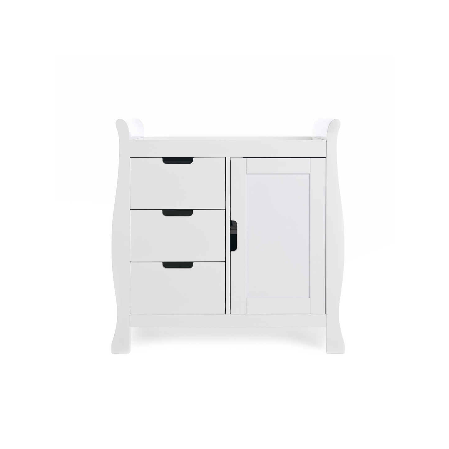 Obaby Stamford Classic Sleigh 4 Piece Room Set - White 140 x 70
