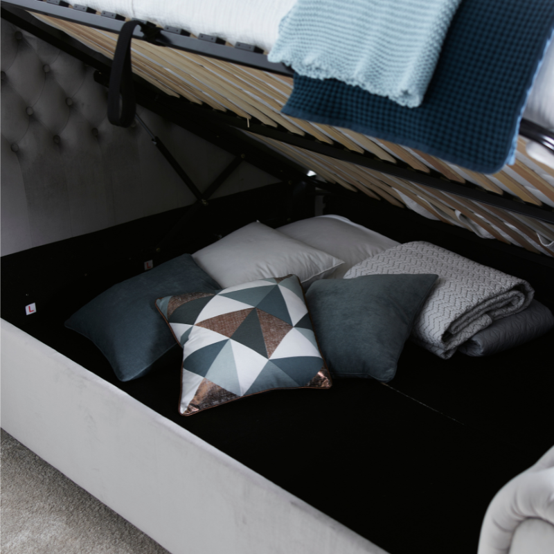 Bedmaster Osborne Velvet Chesterfield Ottoman Bed