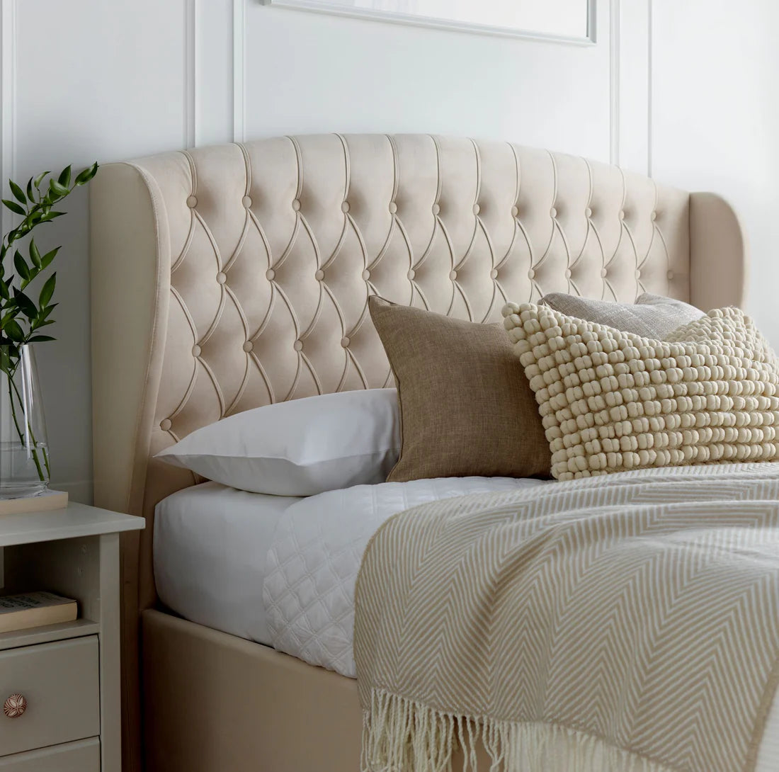 Bedmaster Warwick Velvet Ottoman Bed