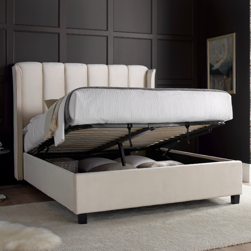 Bedmaster Aurora Velvet Ottoman Bed