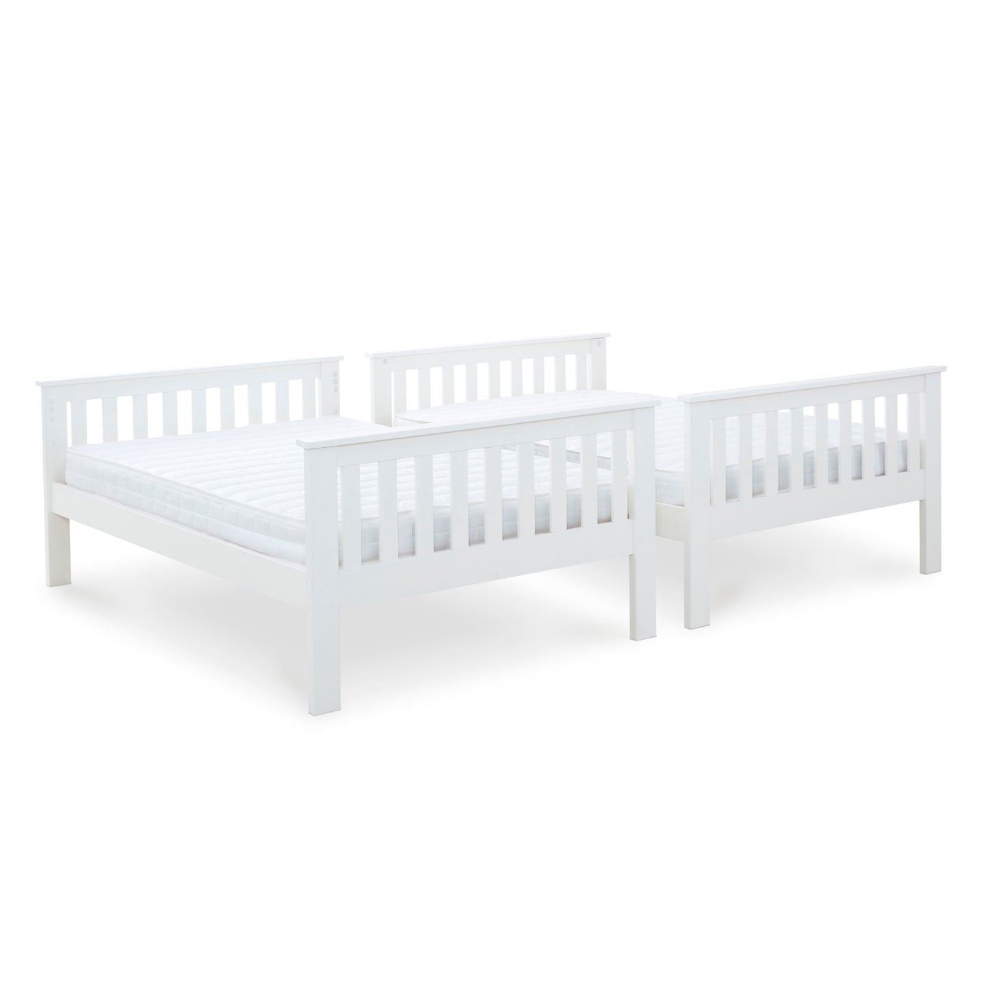 Bedmaster Oslo White Quadruple Bunk Bed