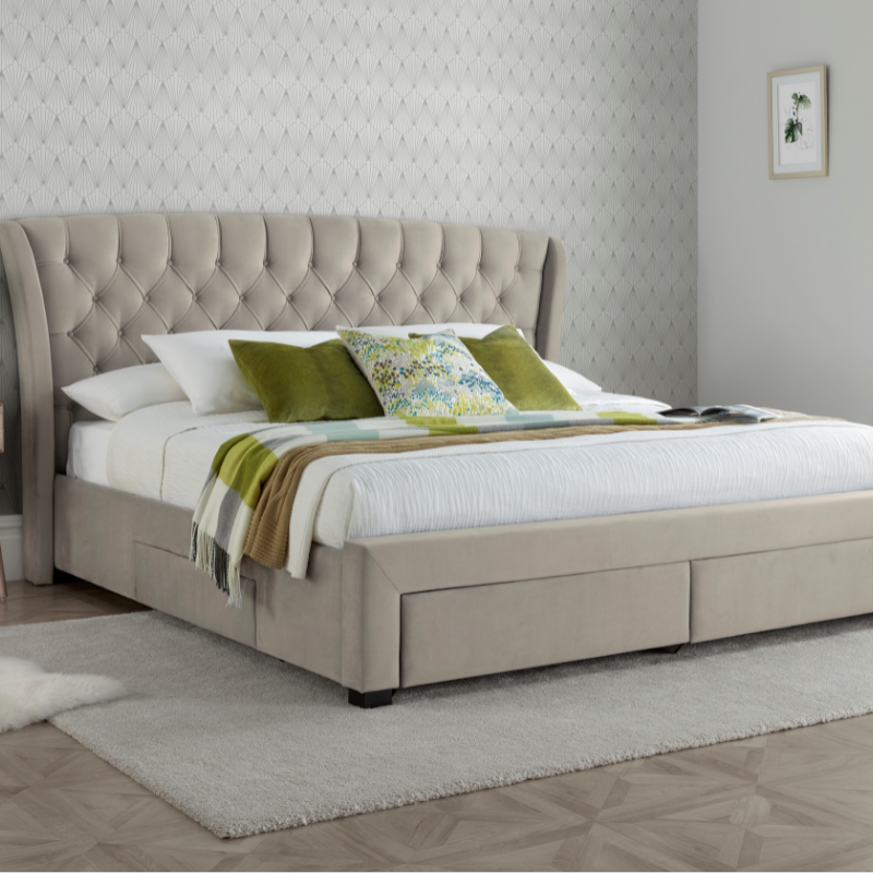 Bedmaster Newton Velvet 4 Drawer Storage Bed