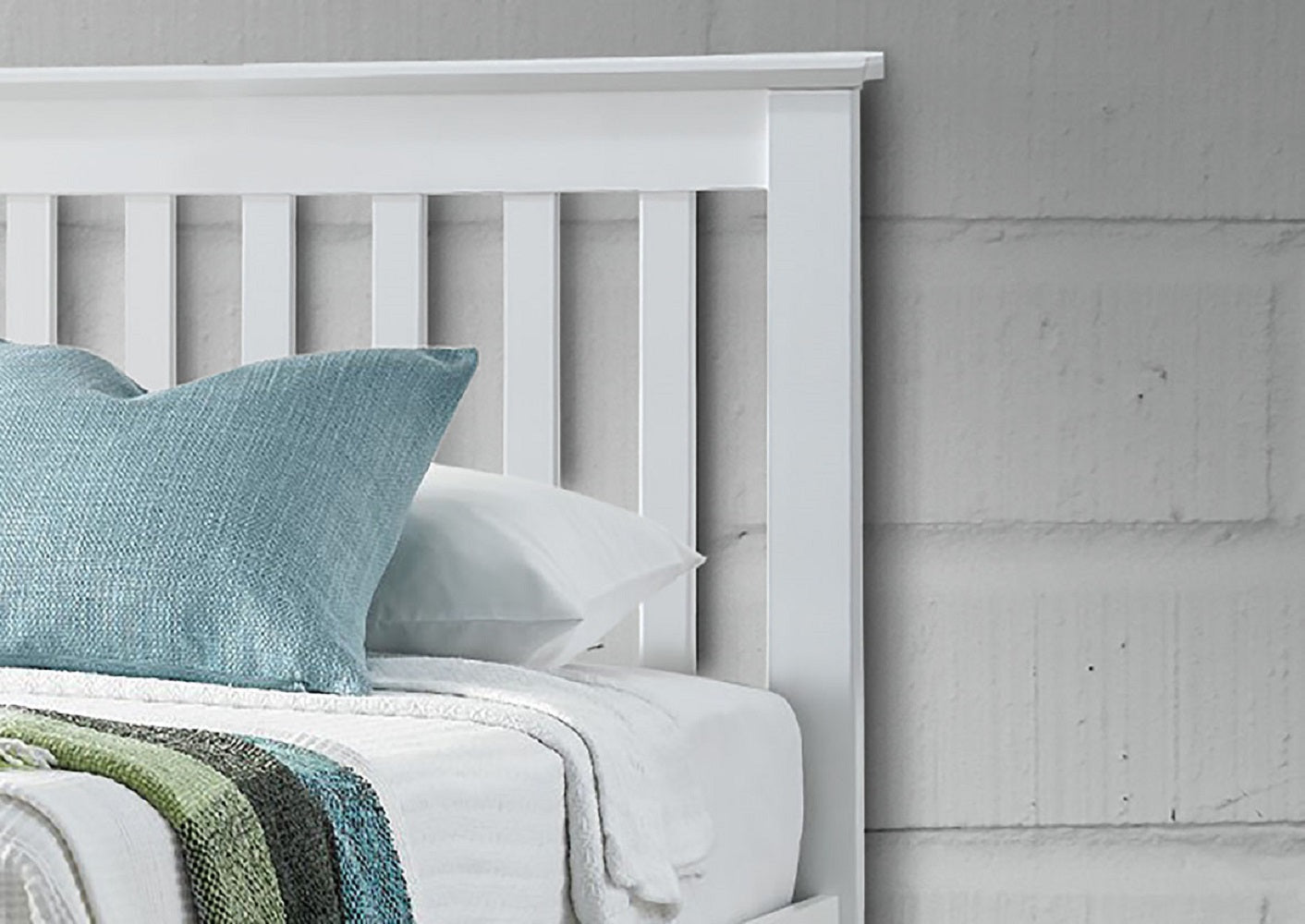 Bedmaster Francis White Wooden Ottoman Bed