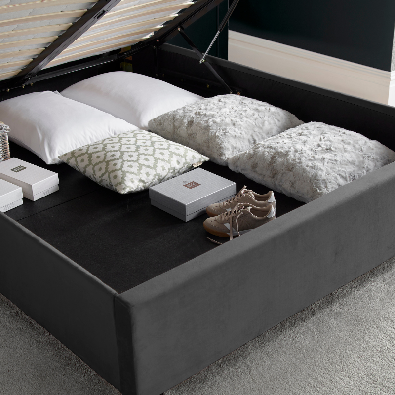 Bedmaster Aurora Velvet Ottoman Bed