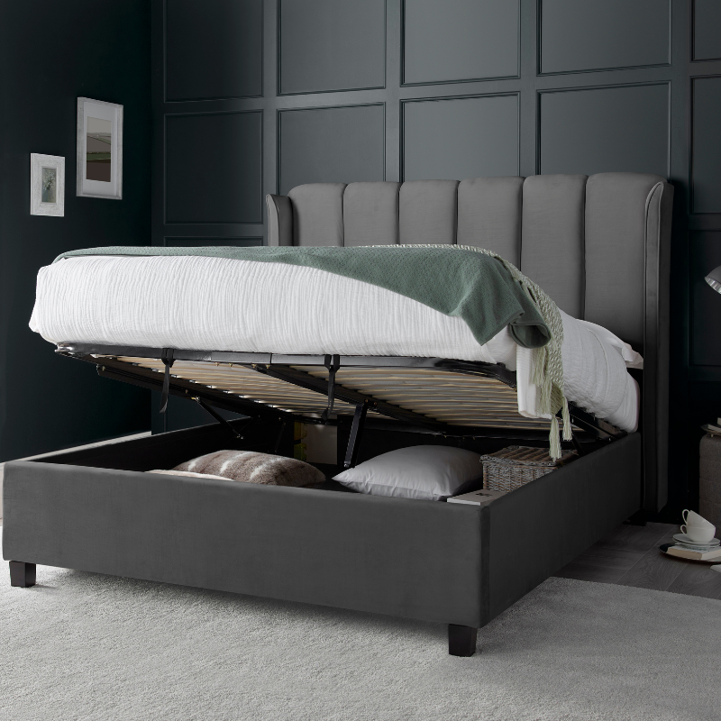 Bedmaster Aurora Velvet Ottoman Bed