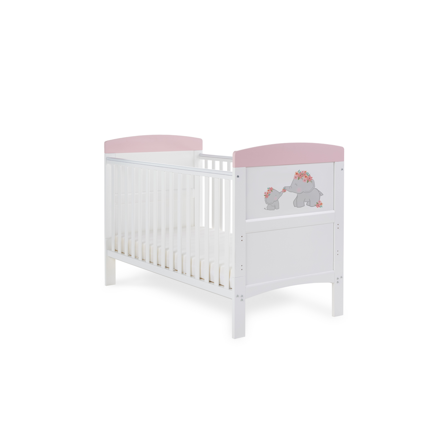 Obaby Grace Inspire Cot Bed - Me & Mini Me Elephants 140 x 70