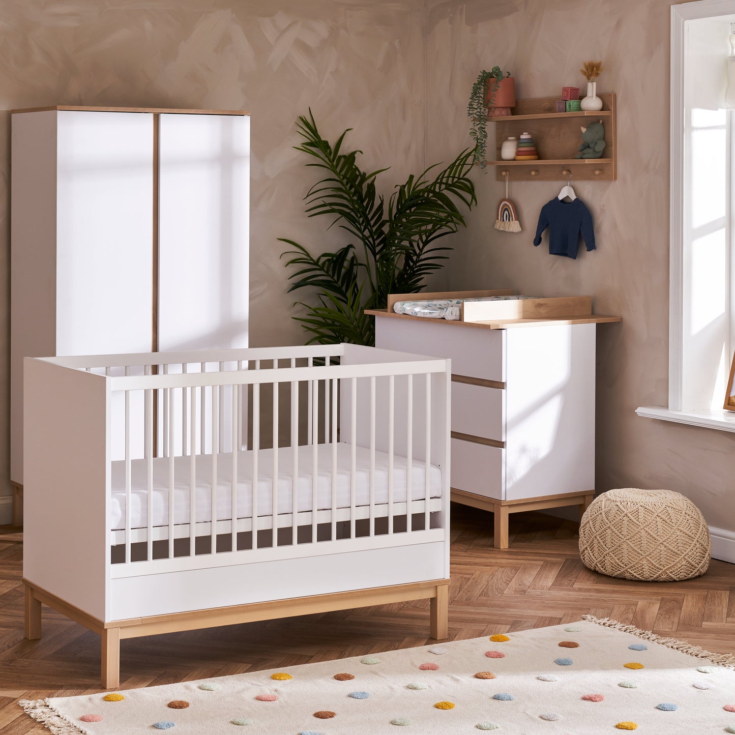 Obaby Astrid Mini 3 Piece Room Set - White 120 x 60