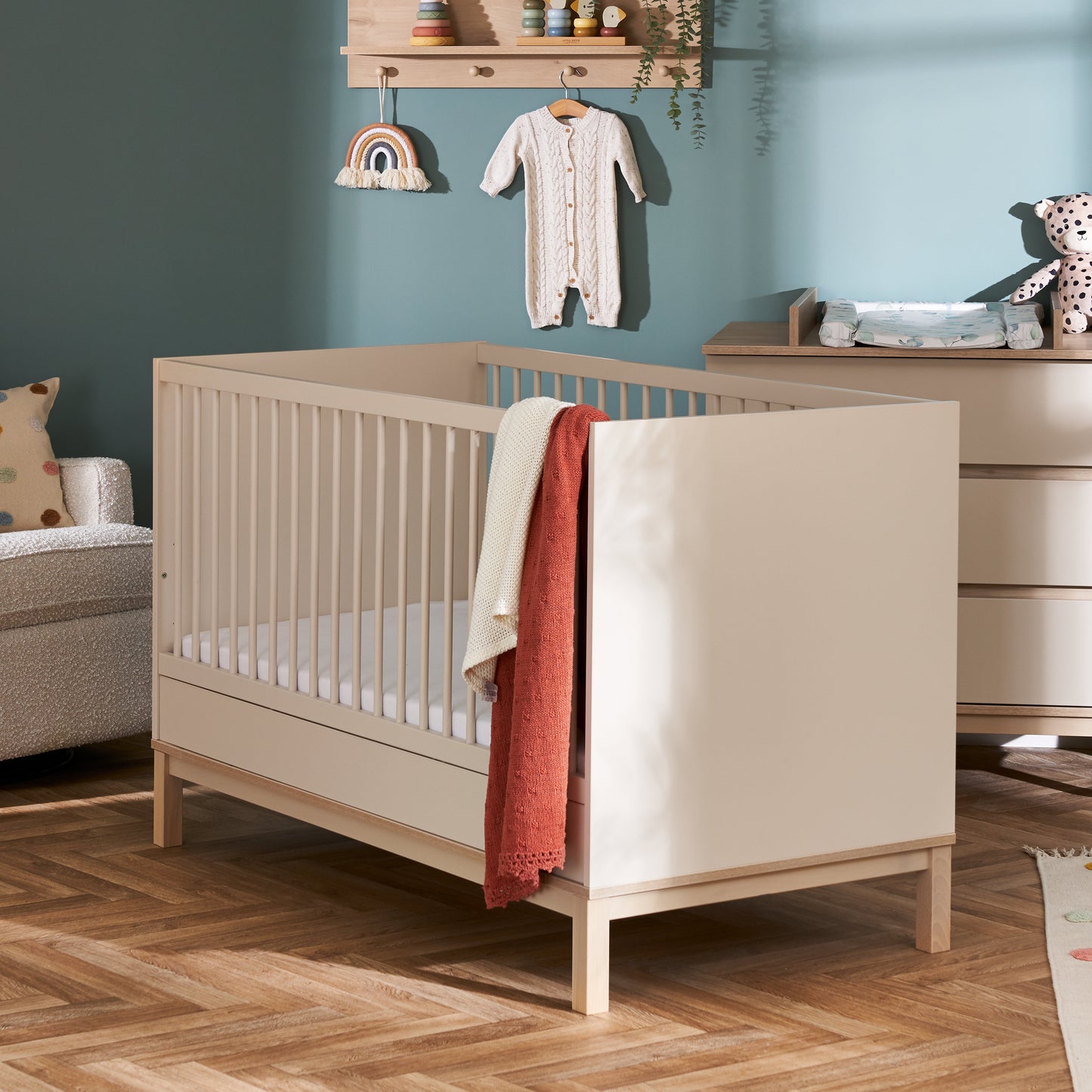 Obaby Astrid Cot Bed - Satin 140 x 70