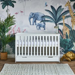 Obaby Evie Cot Bed - White 140 x 70