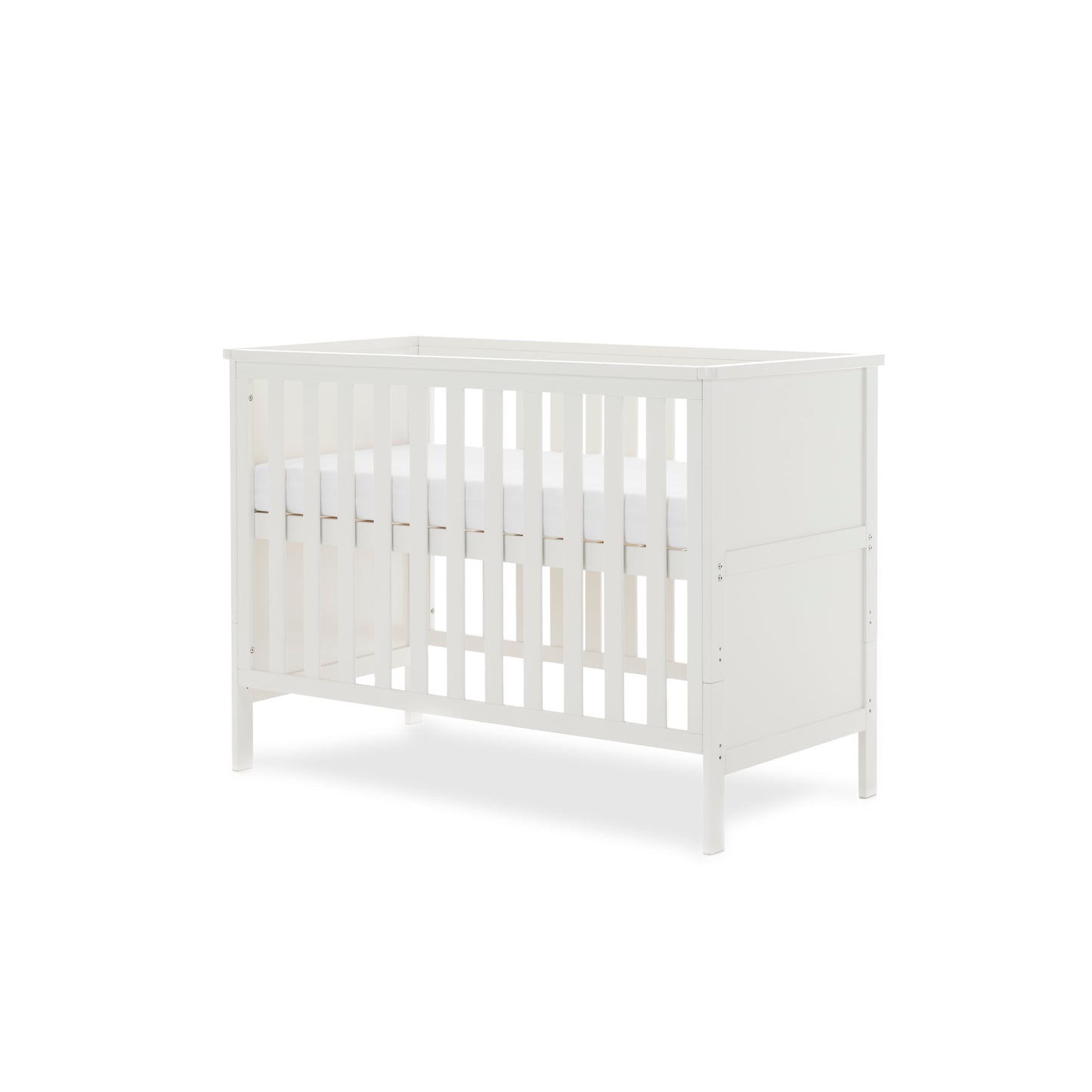 Obaby Evie Mini Cot Bed - White 120 x 60