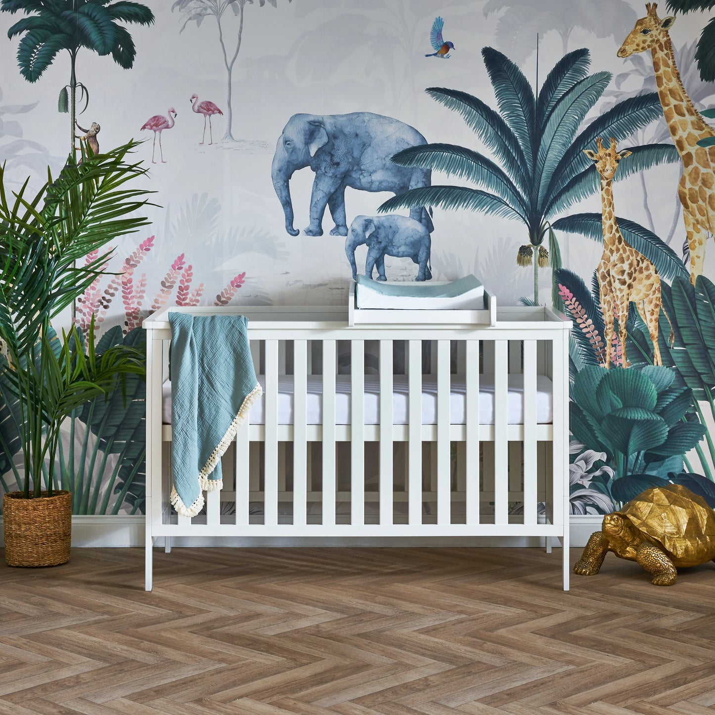 Obaby Evie Cot Top Changer White