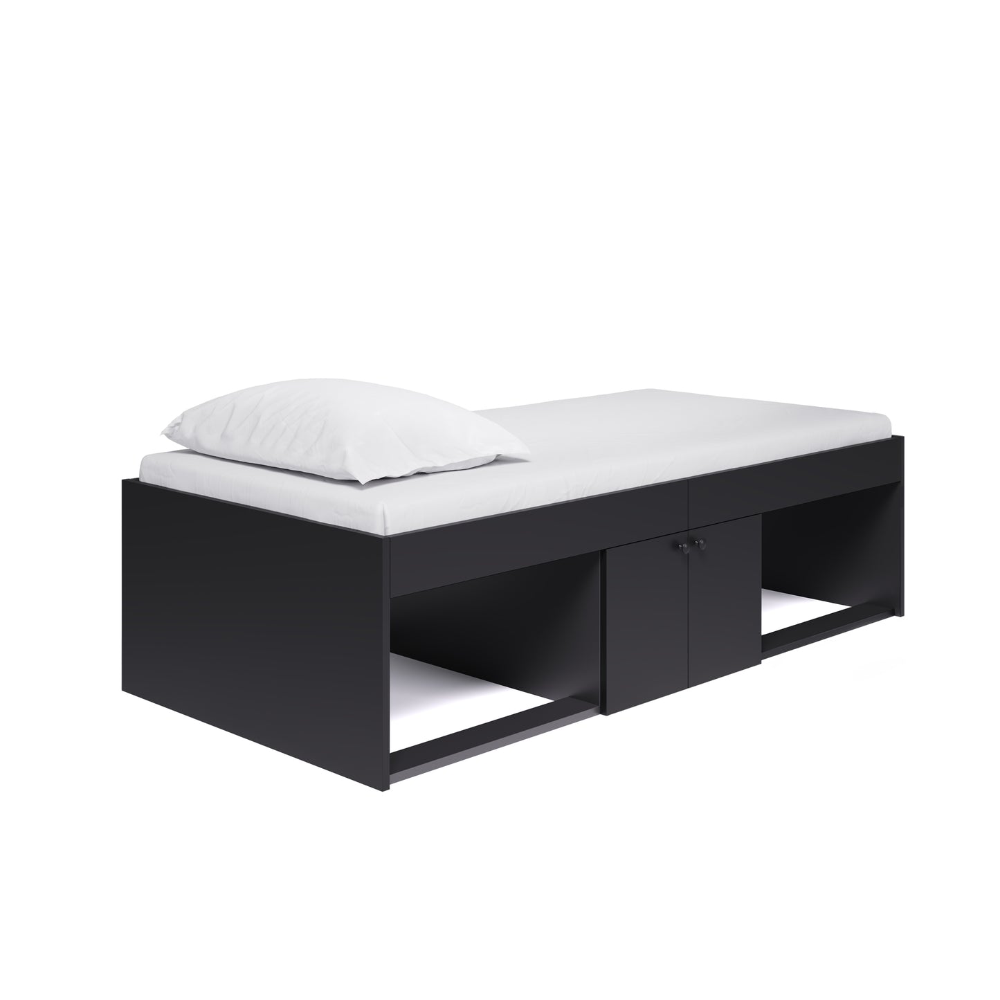 Kidsaw Low Single Cabin Bed - Black