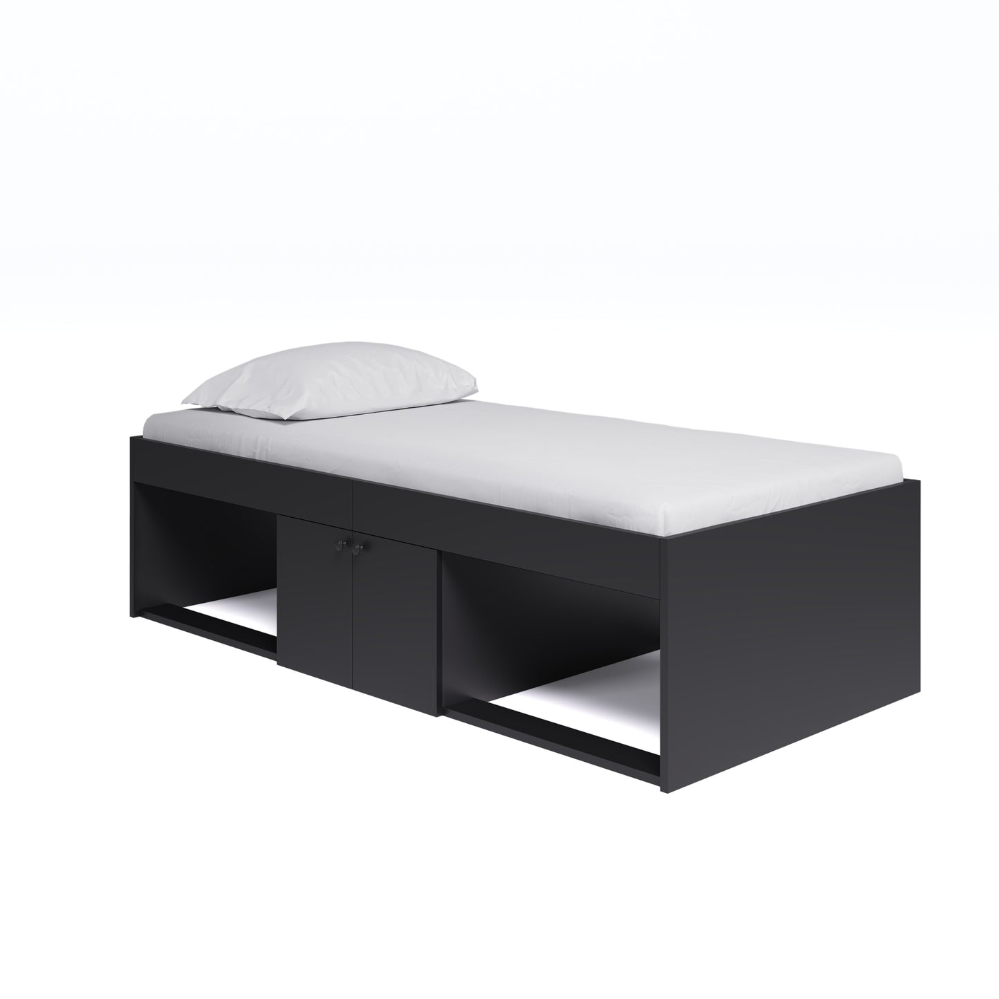 Kidsaw Low Single Cabin Bed - Black