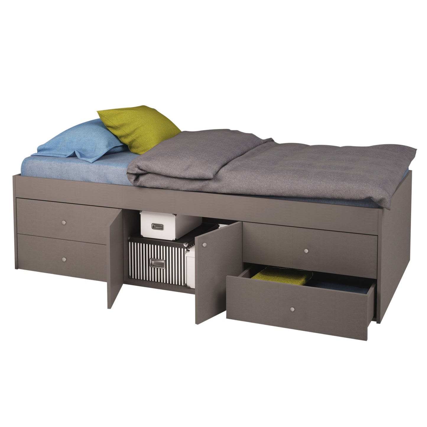 Kidsaw Captain's Single Cabin Bed - Grey