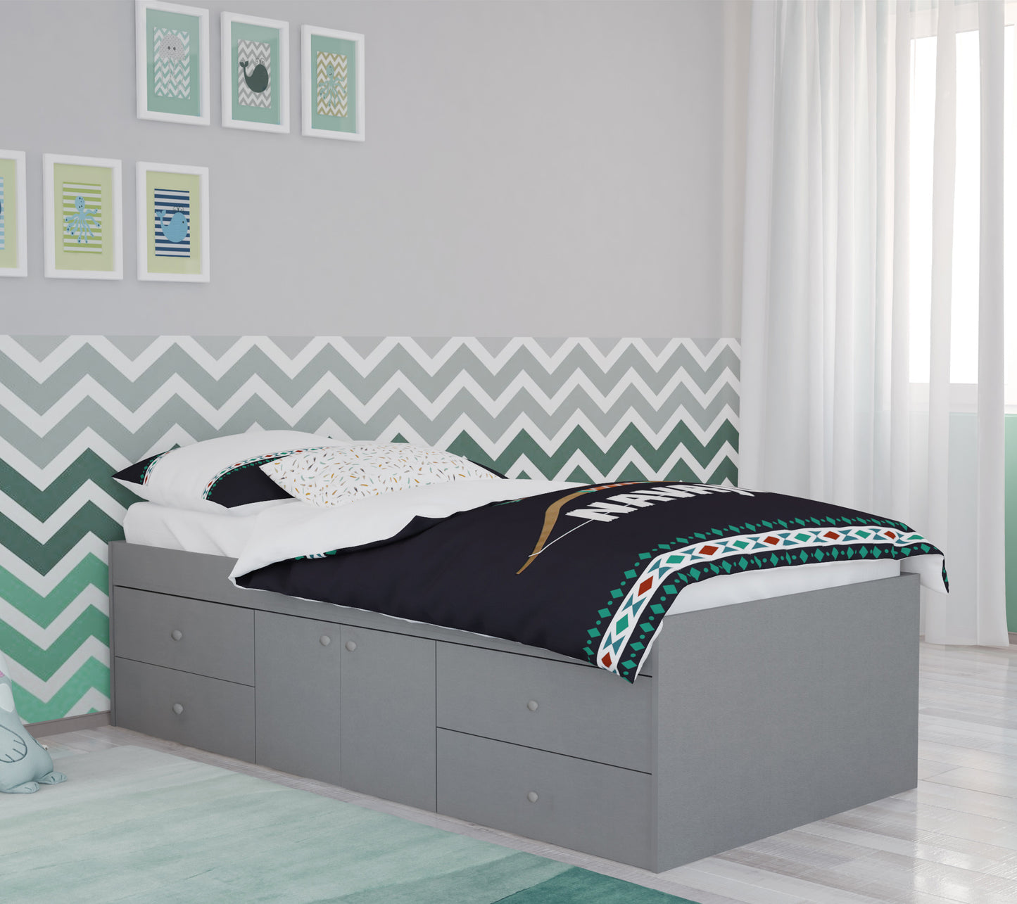 Kidsaw Captain's Single Cabin Bed - Grey