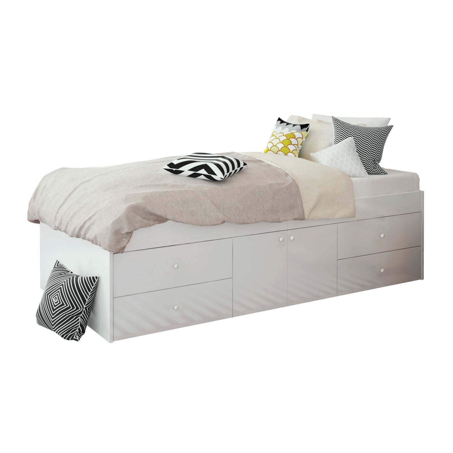 Kidsaw Captain's Single Cabin Bed - White