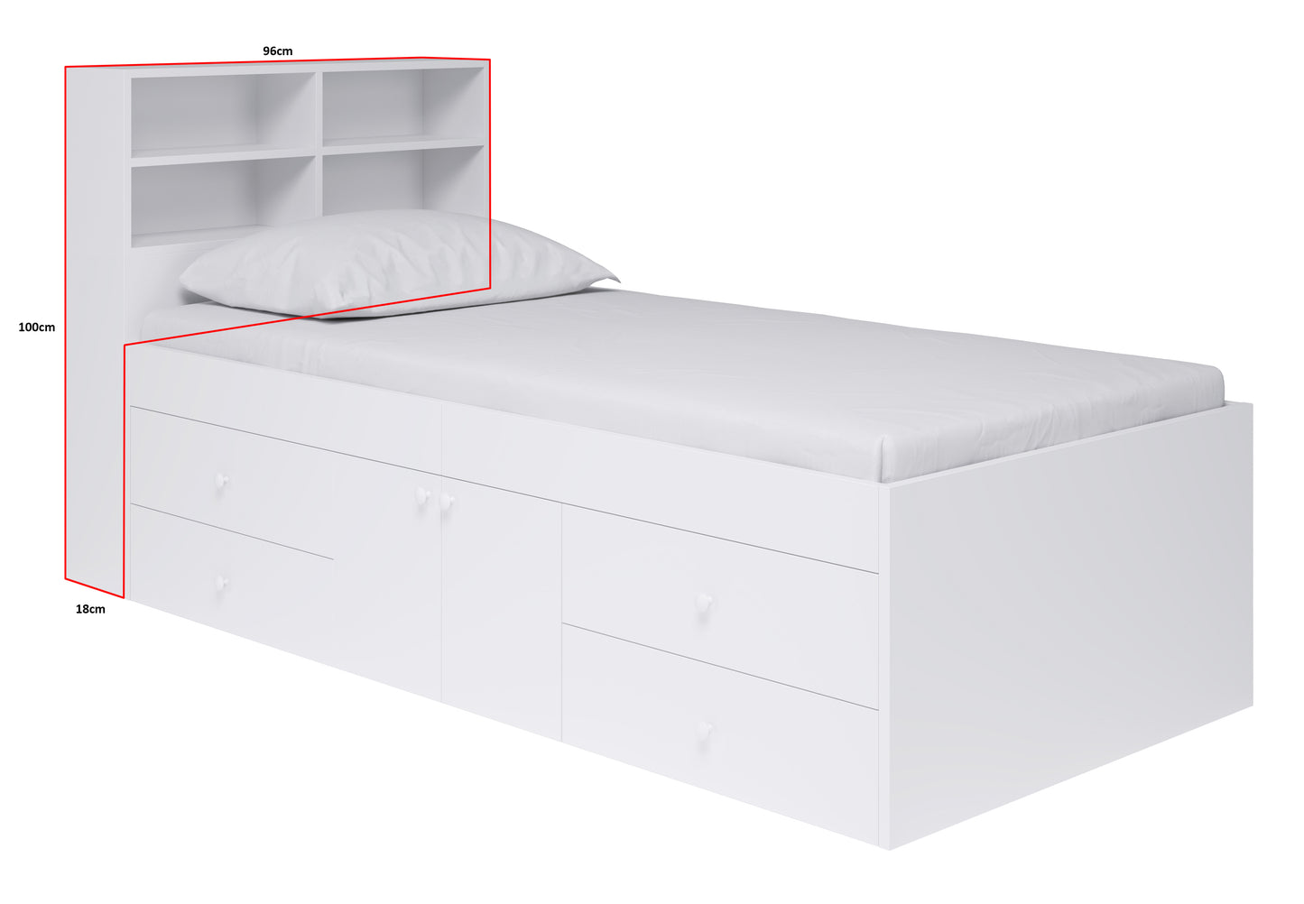 Kidsaw Bookcase headboard attachment
