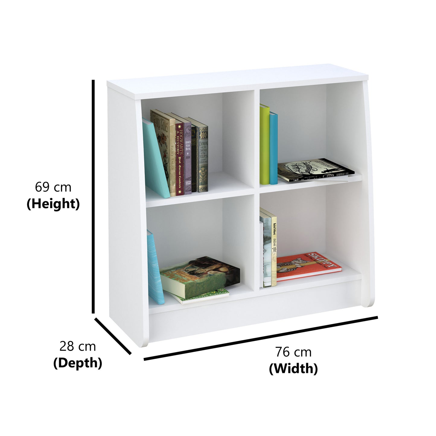 Kidsaw Loft Station Bookcase - White