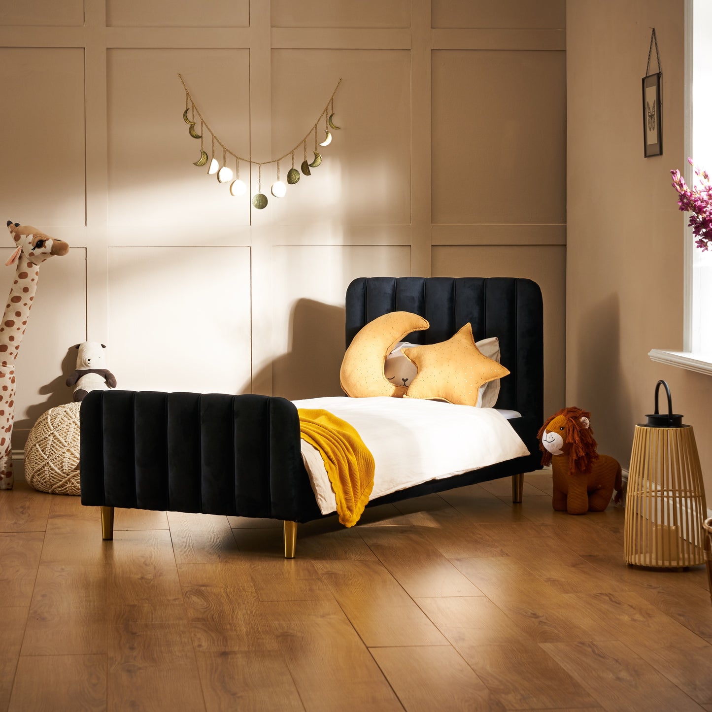 Obaby Gatsby Toddler Bed -Velvet Black 140 x 70