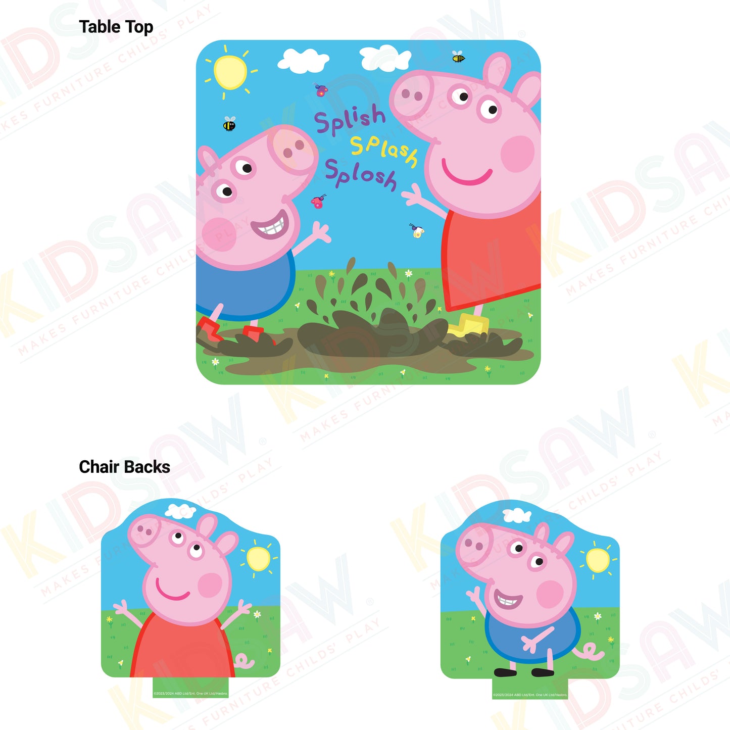 Kidsaw Peppa Pig Table & Chairs