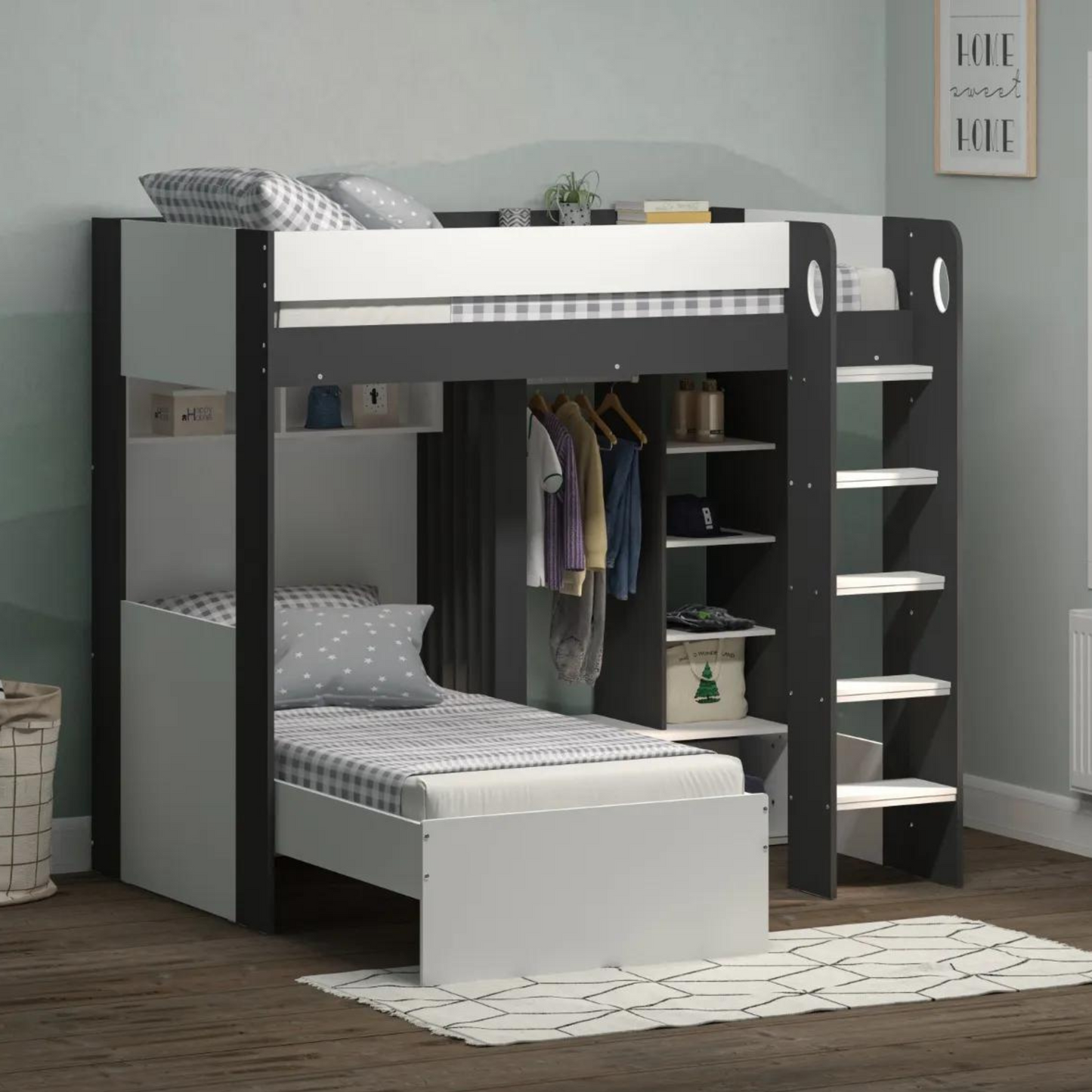 Flair Hampton Bunk Bed with Wardrobe